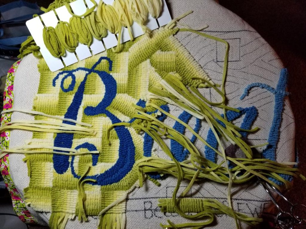 Shows use of 8 value sorter on my Breathe rug.