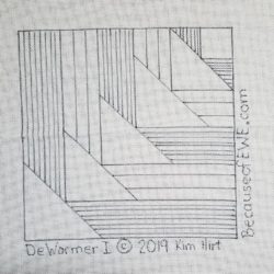 DeWormer I pattern for using up scrap wool worms.