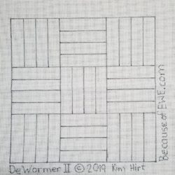 DeWormer II : pattern for using up scrap wool worms.