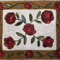 Trailing Rose Rug Hooking Pattern