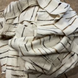 Pile of birch bark wool